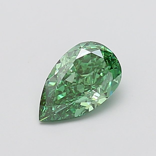 1.03ct Pear Fancy Vivid Green VS2 IGI