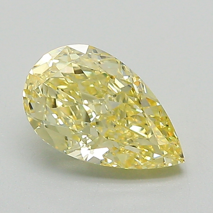 1.13ct Pear Fancy Intense Yellow VVS2 IGI