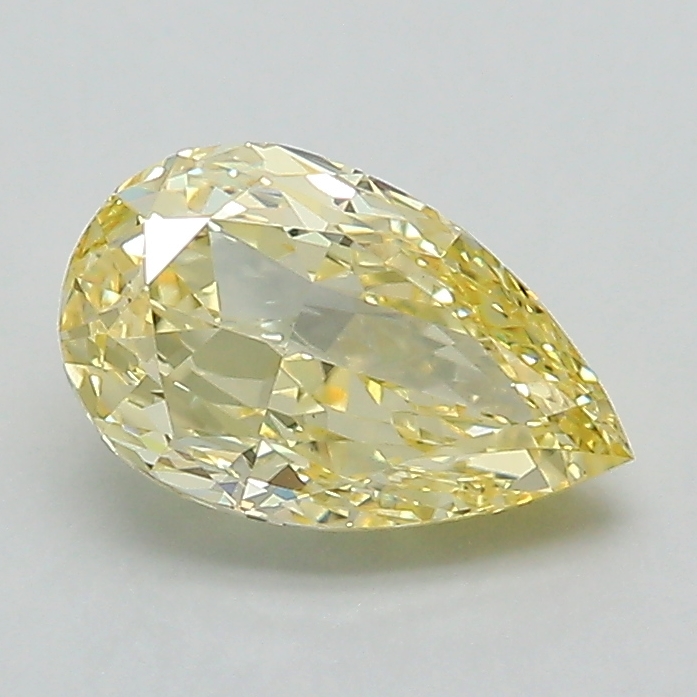 1.16ct Pear Fancy Intense Yellow VS1 IGI