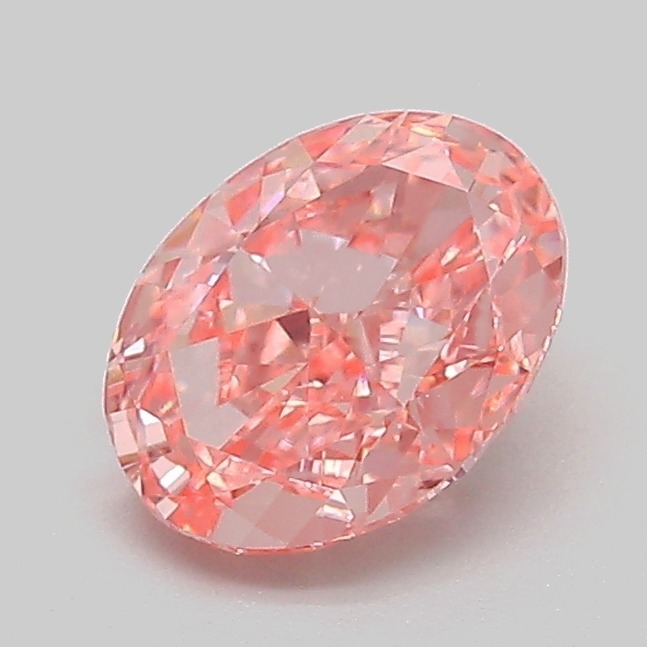 1.09ct Oval Fancy Vivid Pink VVS1 IGI
