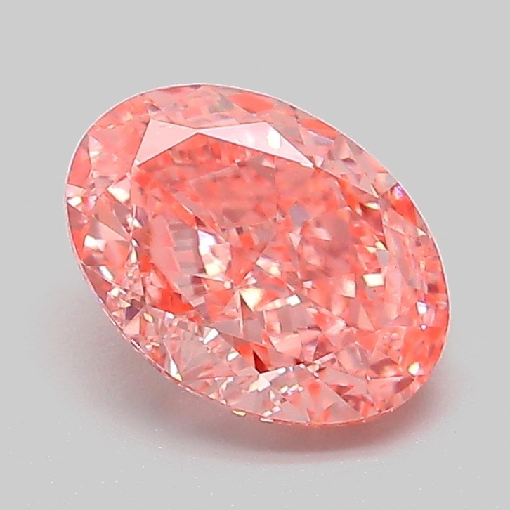 1.55ct Oval Fancy Vivid Pink VVS2 IGI