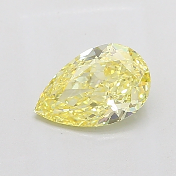 1.07ct Pear Fancy Intense Yellow VS2 IGI