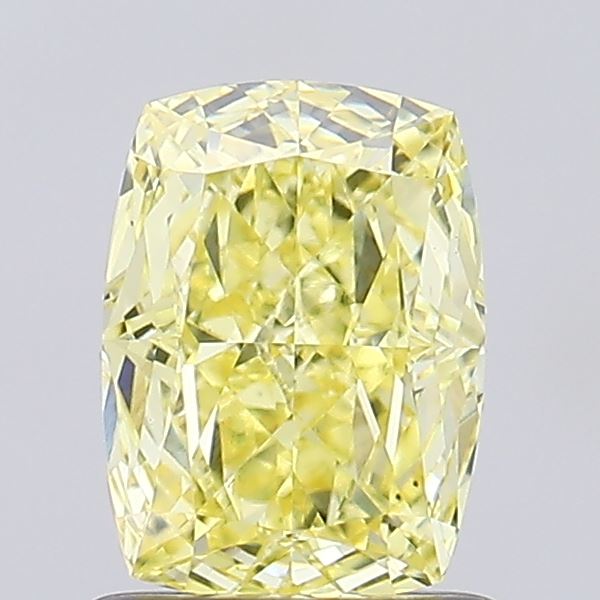 1.07ct Cushion Fancy Intense Yellow VS1 IGI
