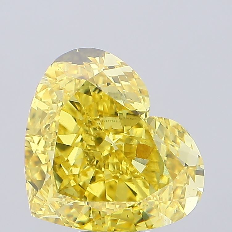 10.08ct Heart Fancy Vivid Yellow VS2 IGI