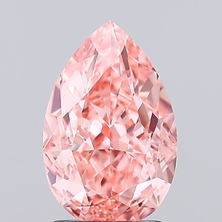 2.03ct Pear Fancy Vivid Pink VS1 IGI