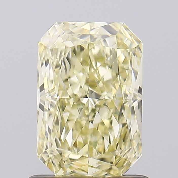 1.09ct Radiant Fancy Light Yellow VS1 IGI