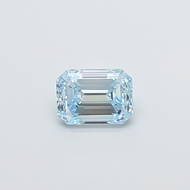 0.62ct Emerald Fancy Intense Blue VS2 IGI