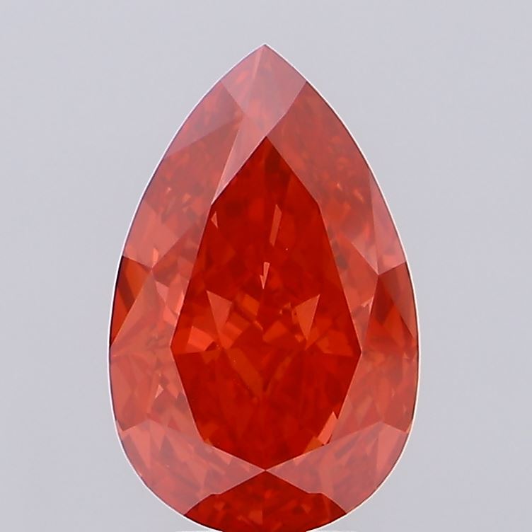 5.27ct Pear Fancy Vivid Red VS1 IGI