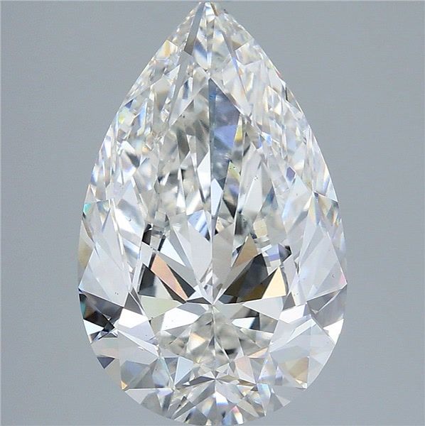 6.01 carat f VS1 EX Cut IGI pear diamond