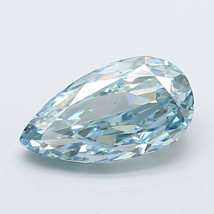 2.1ct Pear Fancy Intense Blue VS2 IGI
