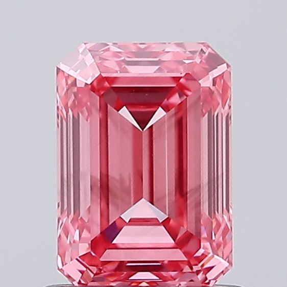 1.02ct Emerald Fancy Vivid Pink VS2 IGI