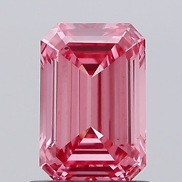 1.02ct Emerald Fancy Vivid Pink VS2 IGI