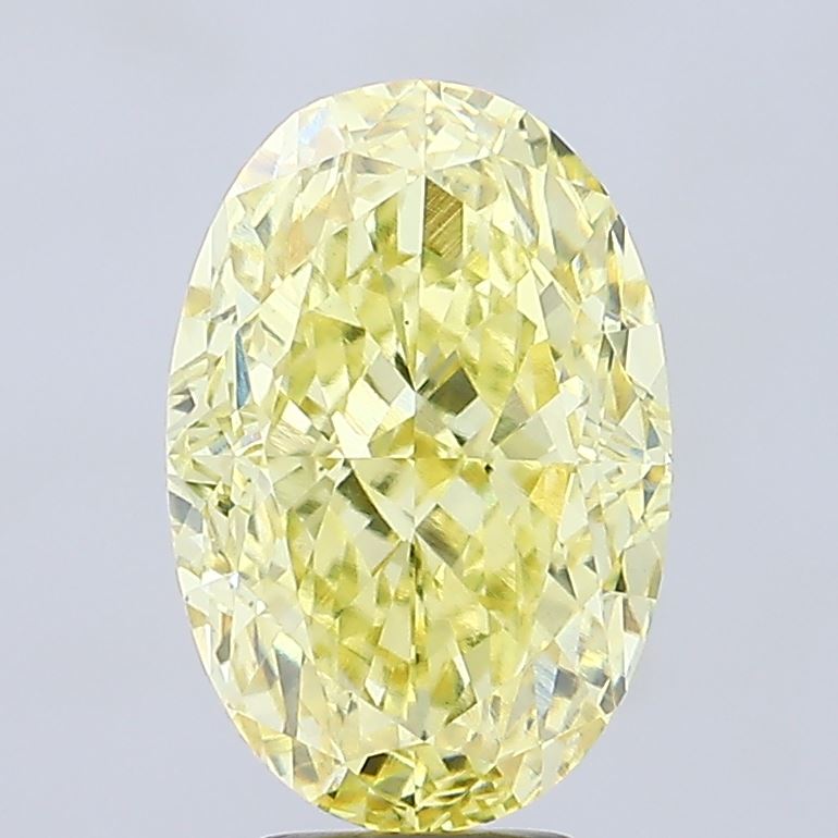 7.28ct Oval Fancy Intense Yellow VS1 IGI