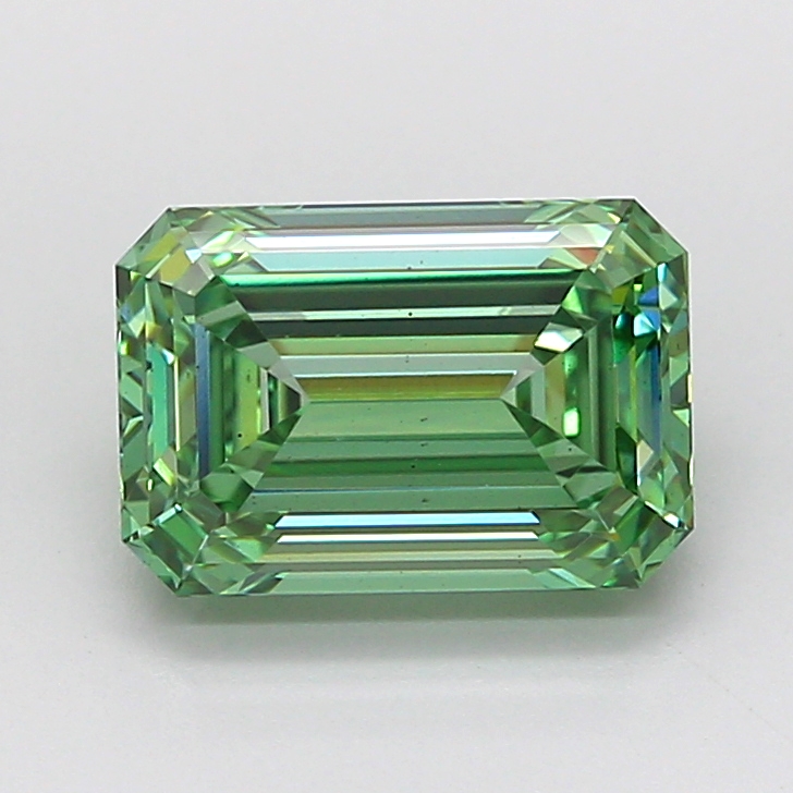 2.58ct Emerald Fancy Vivid Green VS1 IGI