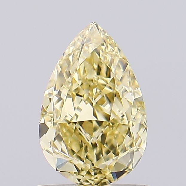 1ct Pear Fancy Yellow VVS2 IGI