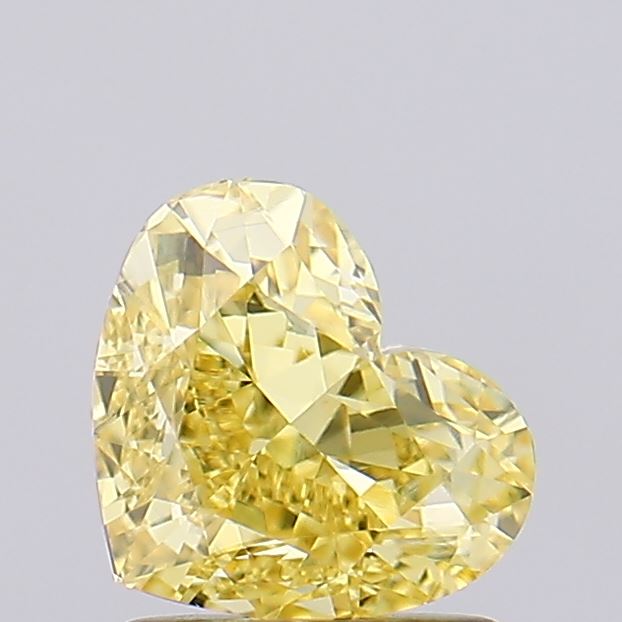 1.53ct Heart Fancy Vivid Yellow VVS2 IGI