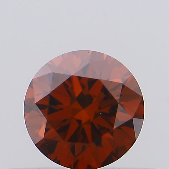 0.34ct Round Fancy Deep Orange VS1 IGI