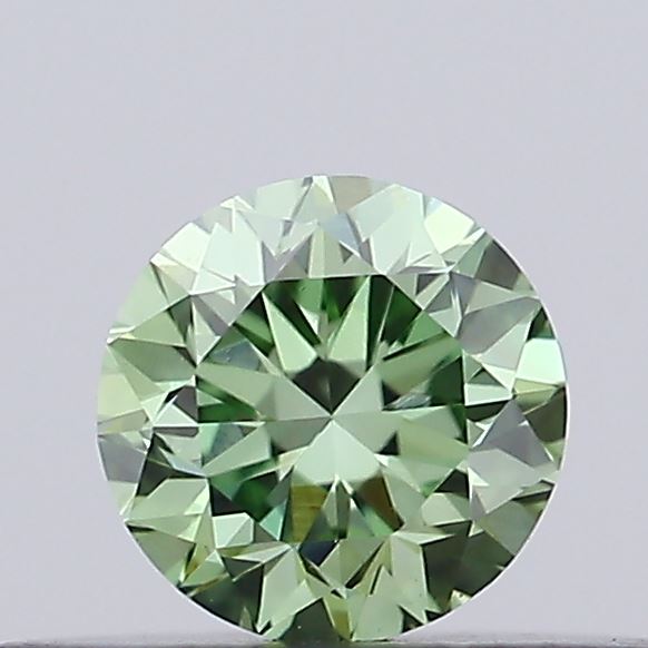 0.26ct Round Fancy Vivid Green VVS2 IGI