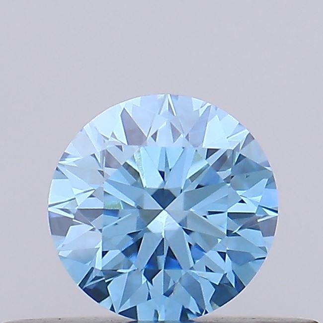 0.32ct Round Fancy Vivid Blue VS1 IGI