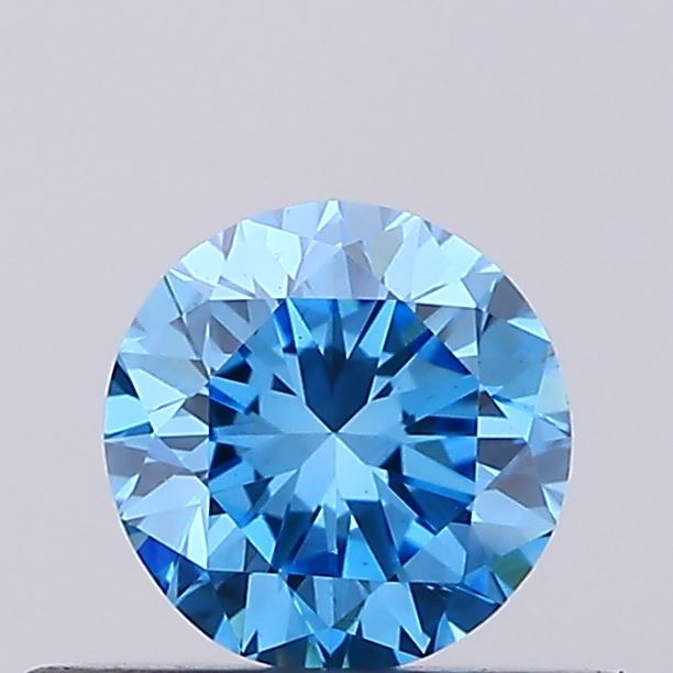 0.28ct Round Fancy Vivid Blue VS1 IGI