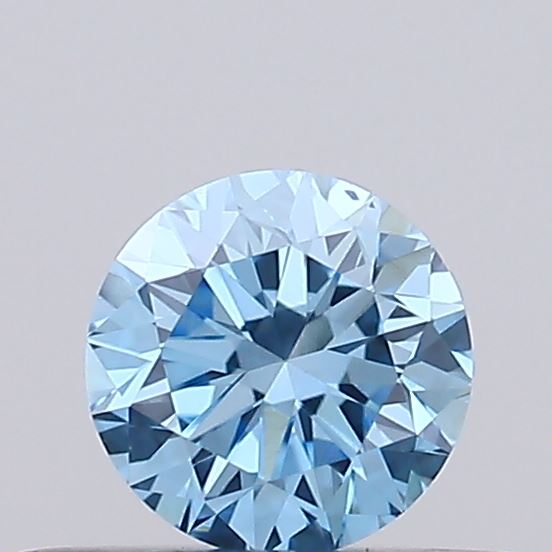 0.28ct Round Fancy Vivid Blue VS2 IGI