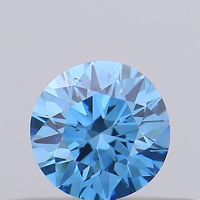 0.27ct Round Fancy Vivid Blue VS2 IGI