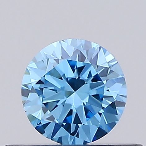 0.27ct Round Fancy Vivid Blue VVS2 IGI