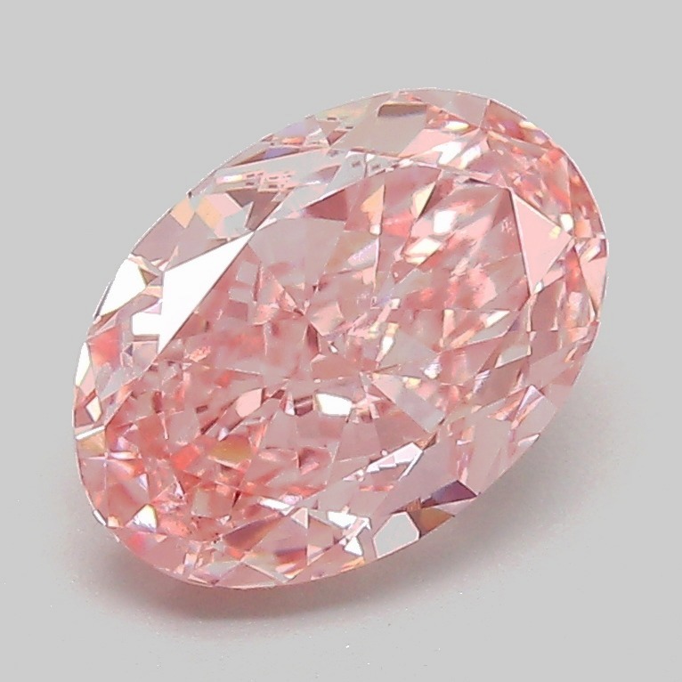 2.07ct Oval Fancy Vivid Pink VS2 IGI
