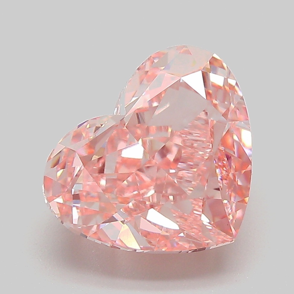 4.71ct Heart Fancy Vivid Pink VVS2 IGI