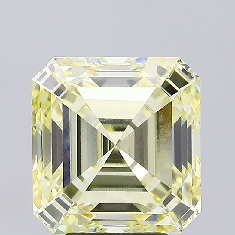 5.4ct SQ EMERALD Fancy Light Yellow VS1 IGI