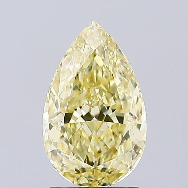 1.59ct Pear Fancy Yellow VVS2 IGI