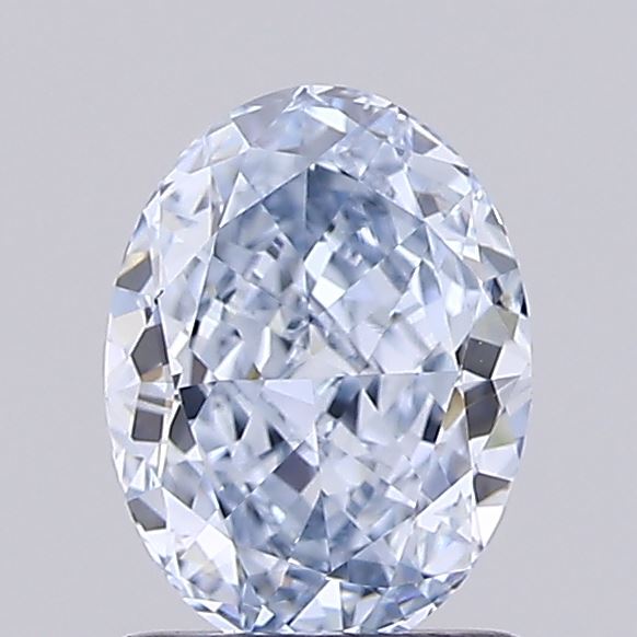 1.09ct Oval Fancy Light Blue VS1 IGI