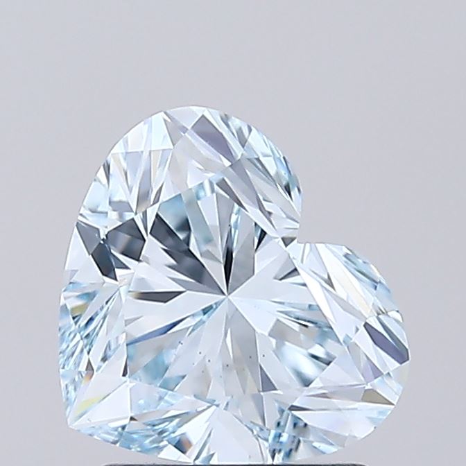 1.62ct Heart Fancy Green Blue VS1 IGI