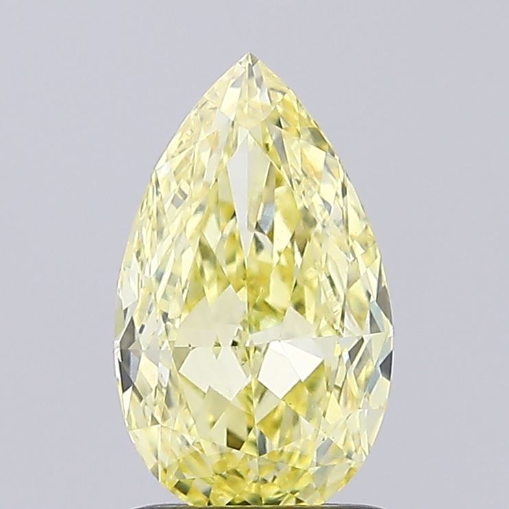 1.21ct Pear Fancy Intense Yellow VVS2 IGI