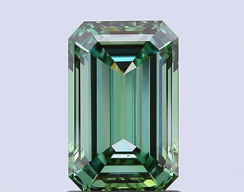 1.71ct Emerald Fancy Vivid Green VVS2 IGI