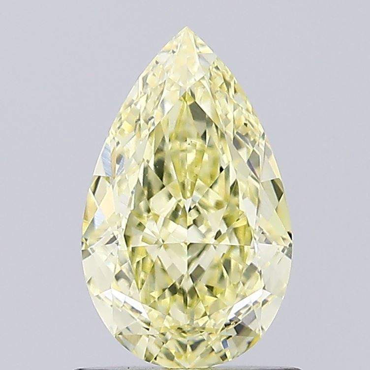 1.04ct Pear Fancy Intense Yellow VS2 IGI