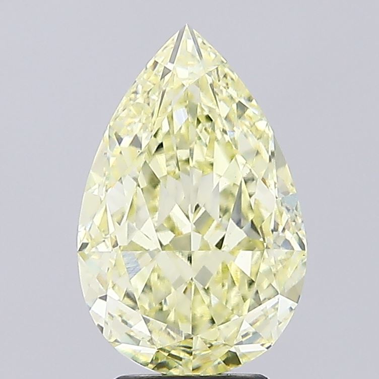 4.55ct Pear Fancy Yellow VVS2 IGI