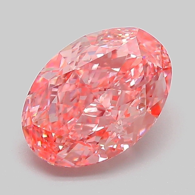 2.07ct Oval Fancy Vivid Pink VVS2 IGI