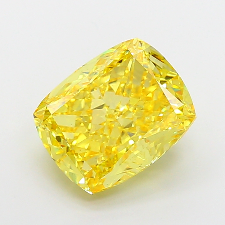 9.08ct Cushion Fancy Vivid Yellow VS1 IGI