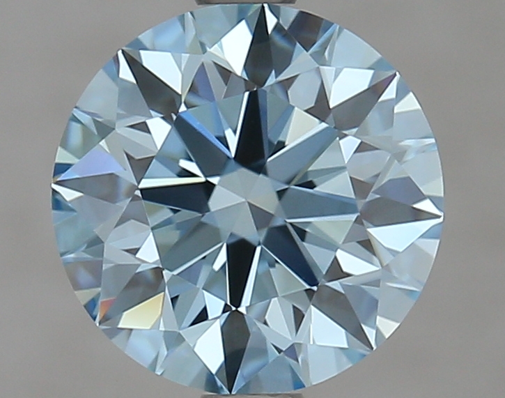 1.62ct Round Fancy Vivid Blue VS1 IGI