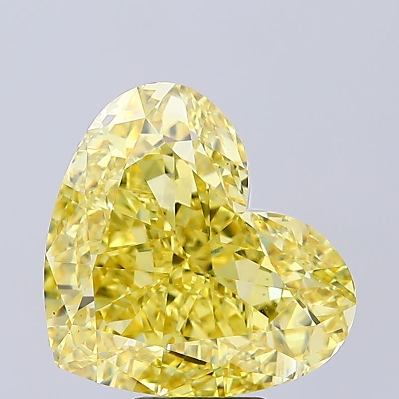 9.35ct Heart Fancy Intense Yellow VS1 IGI