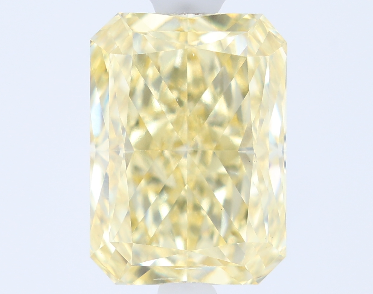 1.36ct Radiant Fancy Intense Yellow VS2 IGI