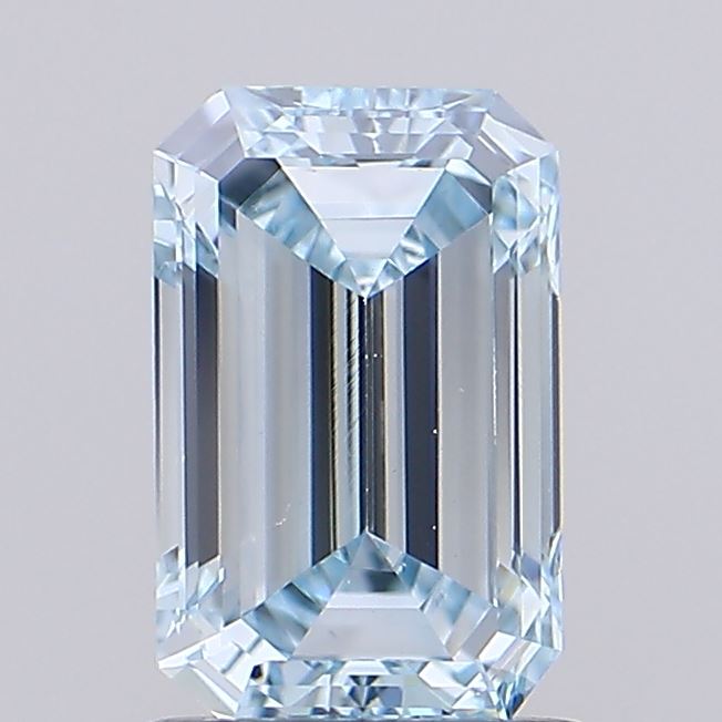 1.07ct Emerald Fancy Blue VS2 IGI