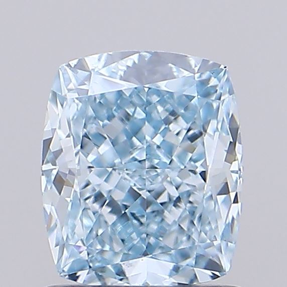 1.01ct Cushion Fancy Vivid Blue VVS2 IGI