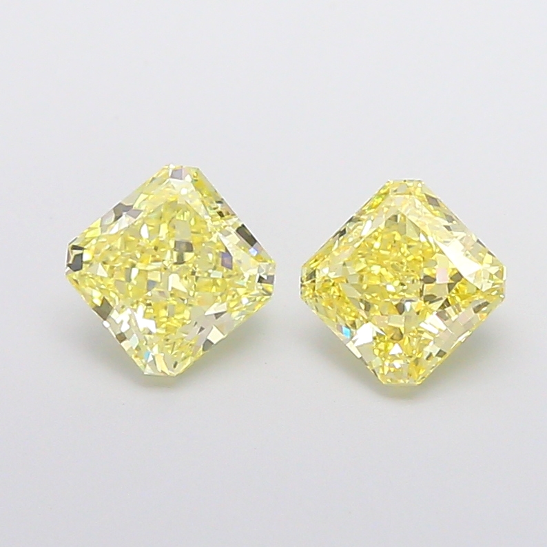 1.08ct Radiant Fancy Intense Yellow VVS2 IGI