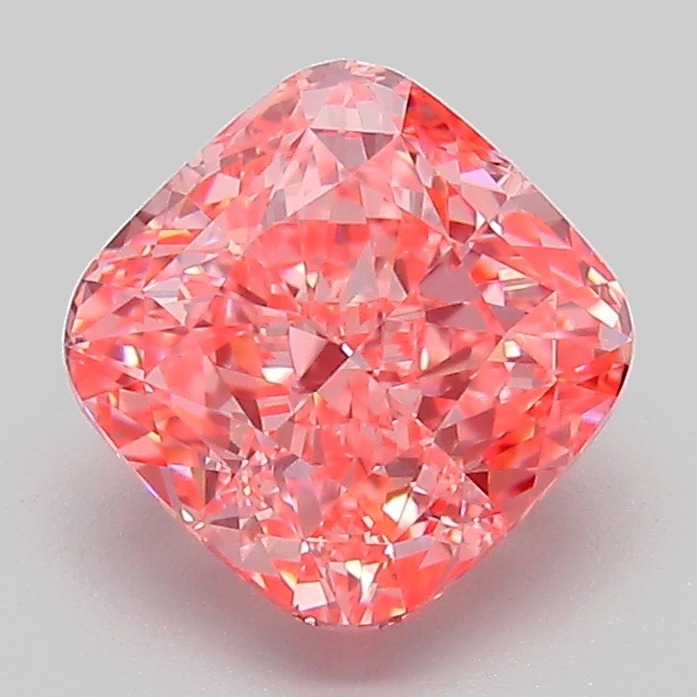 2.07ct Cushion Modified Fancy Vivid Pink VVS2 IGI