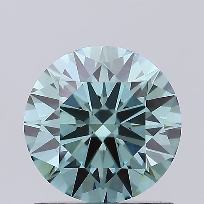 1ct Round Fancy Vivid Green VS2 IGI