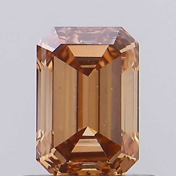 0.69ct Emerald Fancy Brown VS1 IGI