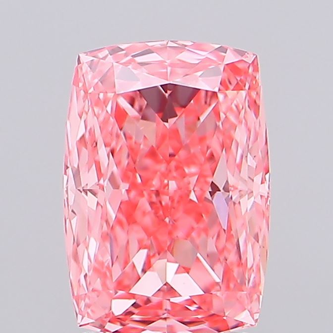 2.56ct Cushion Fancy Vivid Pink VS1 IGI
