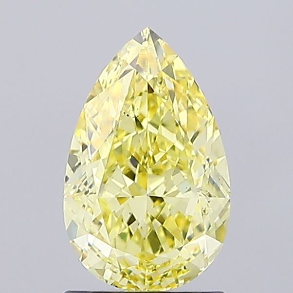 1.86ct Pear Fancy Intense Yellow VS1 IGI